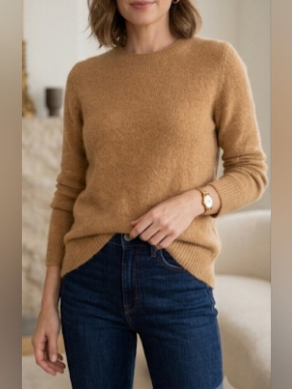 Vince Alpaca Lightweight Ladies Pull Over Sweater Size Medium